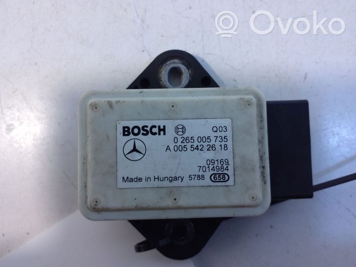 Mercedes-Benz E C207 W207 Sensor ESP de aceleración de frecuencia del intermitente A0055422618