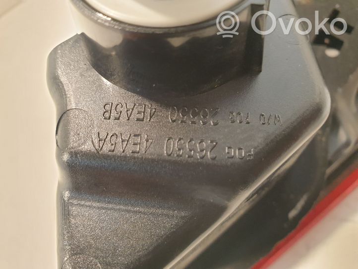 Nissan Qashqai Lampy tylnej klapy bagażnika 265554EA5A