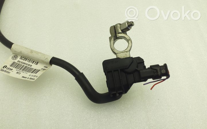 Volkswagen Jetta VI Cable negativo de tierra (batería) 5C0915181B