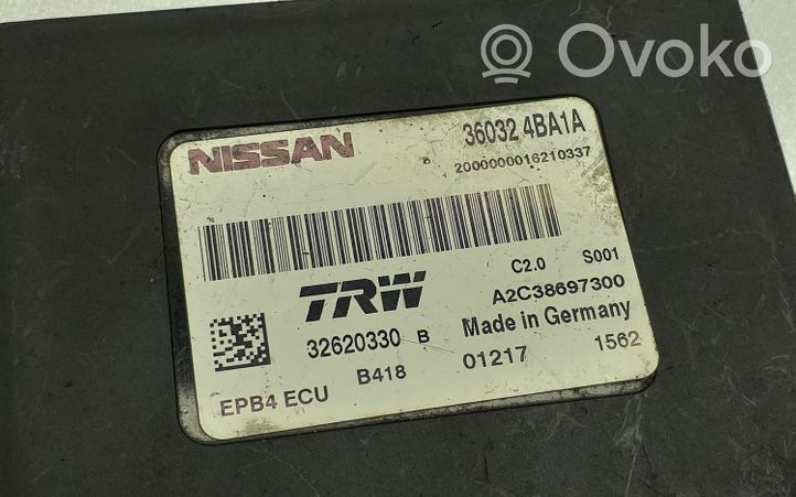 Nissan Qashqai Module de commande de frein à main 360324BA1A