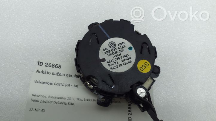 Volkswagen Golf VI Altoparlante ad alta frequenza portiere posteriori 1K8035411E