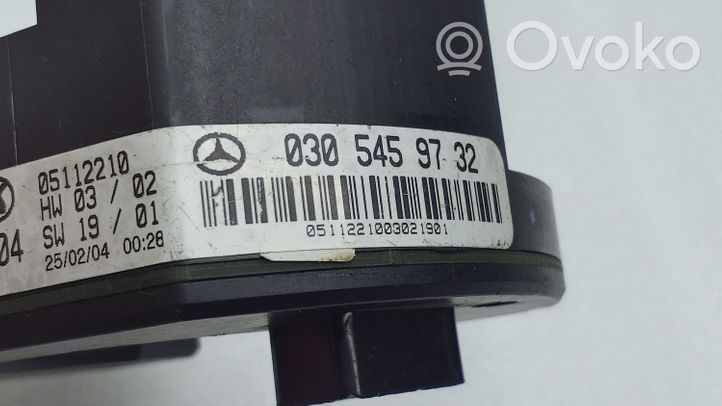Mercedes-Benz E W212 Steering wheel angle sensor 0305459732