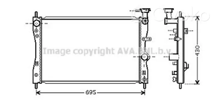 Smart ForFour II W453 Radiateur de refroidissement 4545001303