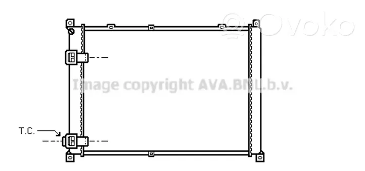 Renault Safrane Jäähdyttimen lauhdutin 7701352201