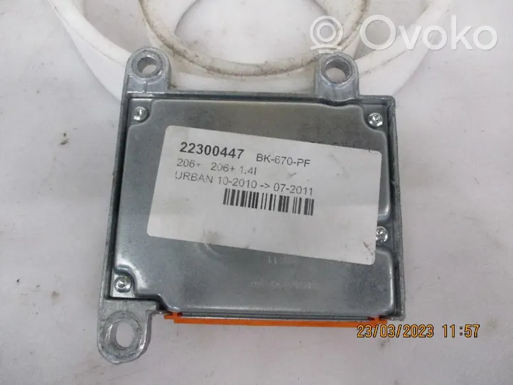 Peugeot 206+ Module de contrôle airbag 9660349980