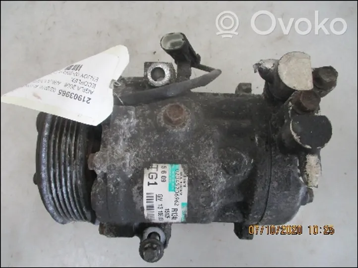 Opel Agila B Ilmastointilaitteen kompressorin pumppu (A/C) 93193972