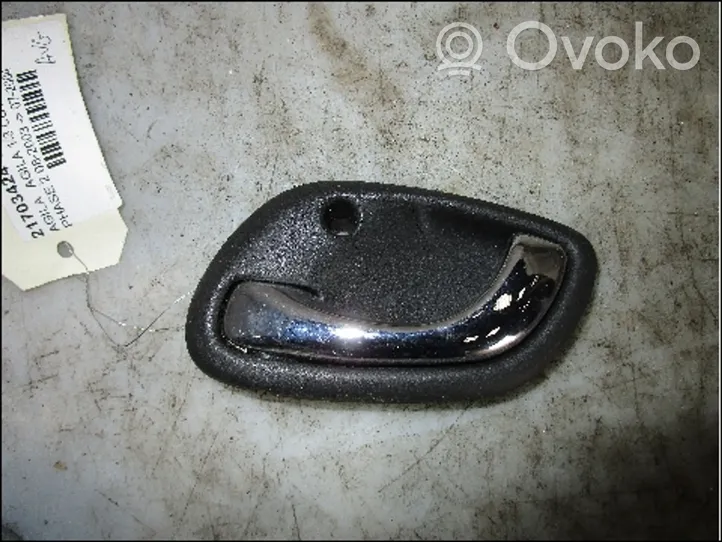Opel Agila A Klamka wewnętrzna drzwi przednich 90567881