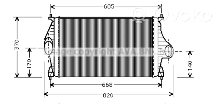 Citroen Xantia Radiatore intercooler 96122111