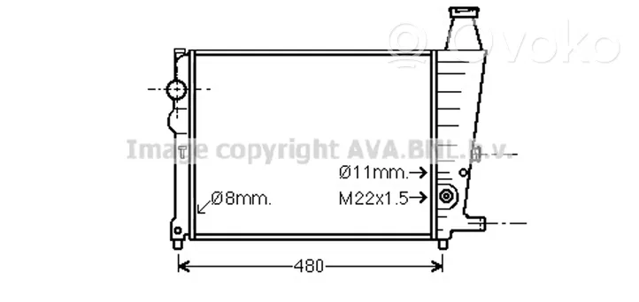 Citroen BX Coolant radiator 95495037