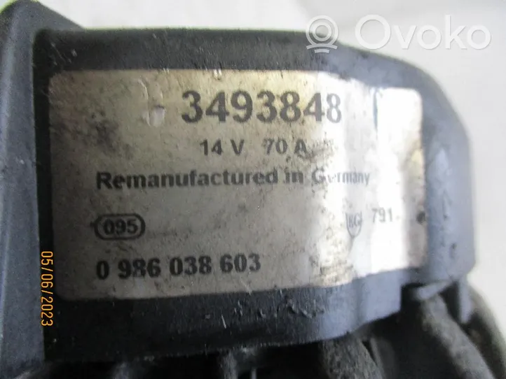 Opel Astra G Generatore/alternatore 3493848