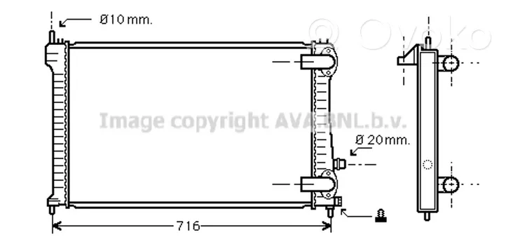 Peugeot 406 Radiateur de refroidissement 