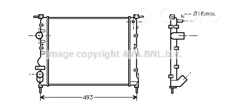 Renault Kangoo I Coolant radiator 7700314382