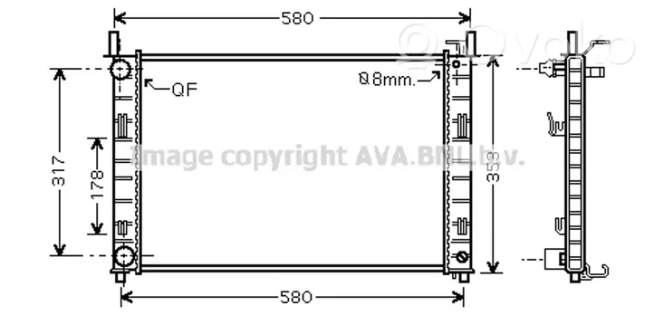 Ford Fusion Aušinimo skysčio radiatorius 1430653