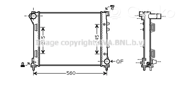 Fiat 500 Radiateur de refroidissement 52044997