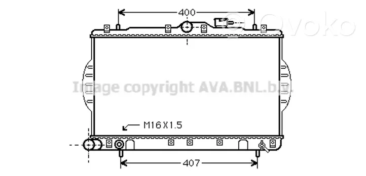 Hyundai Pony Radiateur de refroidissement 2531022000