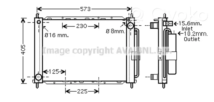 Renault Modus Oro kondicionieriaus radiatorius aušinimo 8200688382