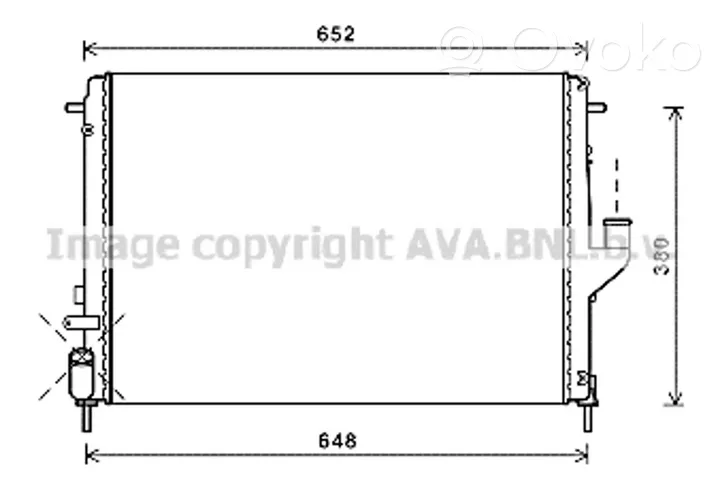 Dacia Logan I Radiateur de refroidissement 8200582026