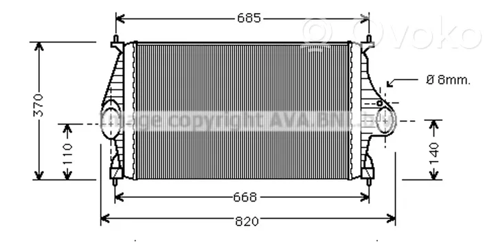 Citroen Xantia Radiatore intercooler 384E8