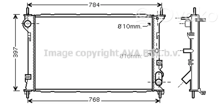 Ford Transit Radiatore di raffreddamento 1365996