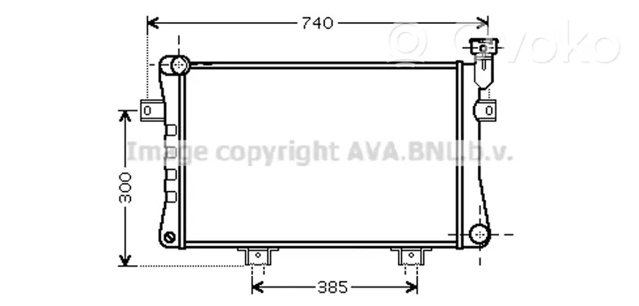 Lada Niva Coolant radiator 212131301012