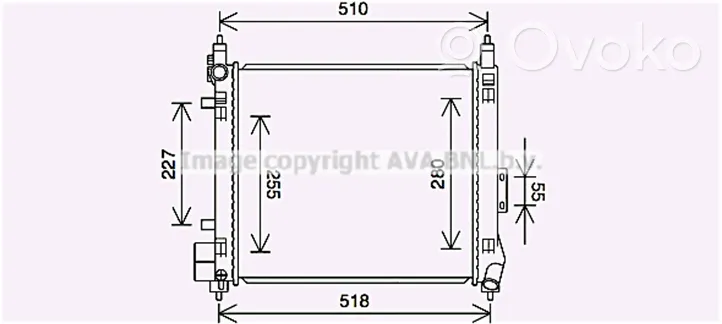 Nissan Micra Radiatore di raffreddamento 214103HD1A