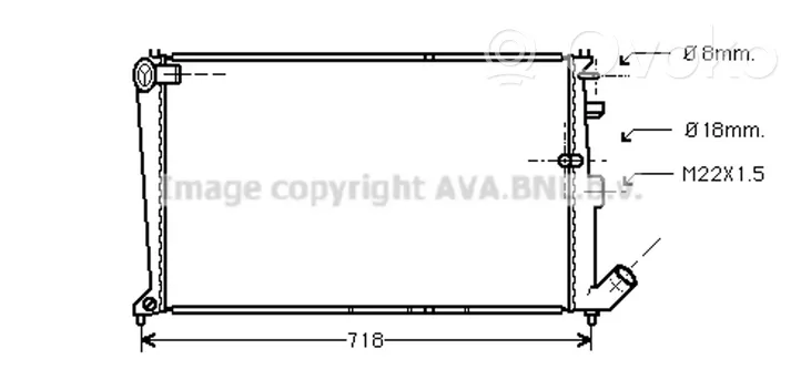 Peugeot 605 Radiateur de refroidissement 1301E5