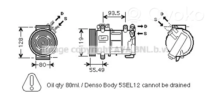 Citroen DS4 Kompresor / Sprężarka klimatyzacji A/C 9676862380