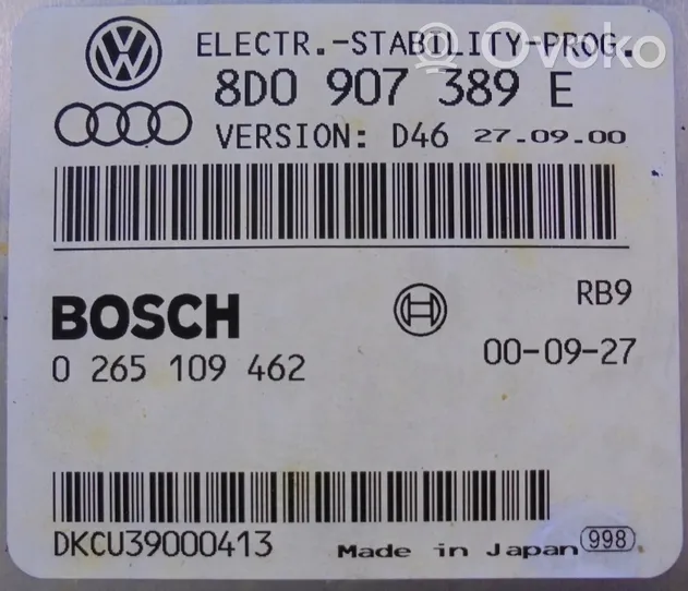 Audi A6 Allroad C5 Capteur de vitesse de lacet d'accélération ESP 3241719