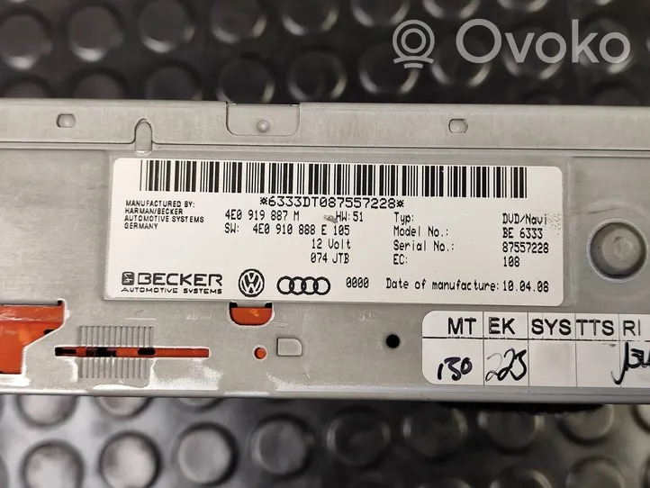 Audi A5 8T 8F Stacja multimedialna GPS / CD / DVD 4E0919887M