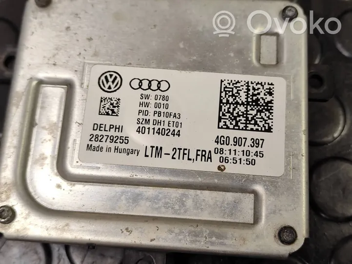 Audi A7 S7 4G LED-liitäntälaitteen ohjausmoduuli 4G0907397