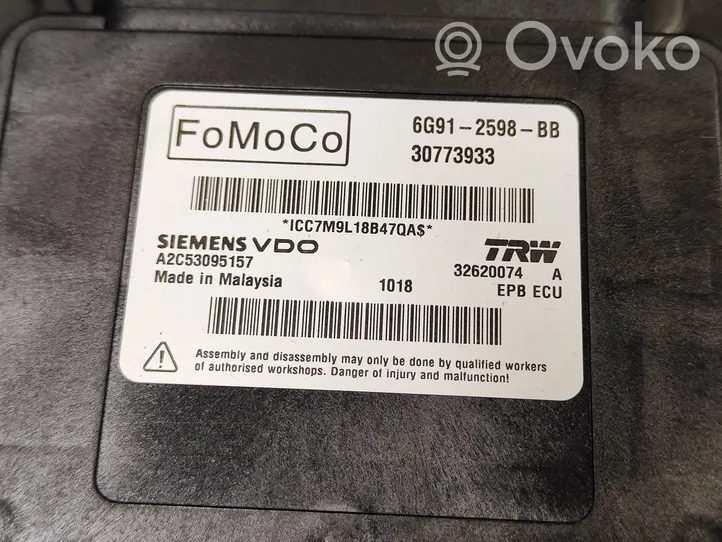 Volvo V70 Hand brake control module 6G912598BB