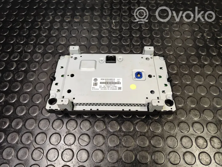 Volkswagen PASSAT B8 Panel / Radioodtwarzacz CD/DVD/GPS 3G0919605D