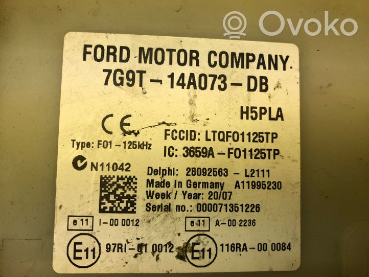 Ford Mondeo MK IV Ramka / Moduł bezpieczników 7G9T14A073DB