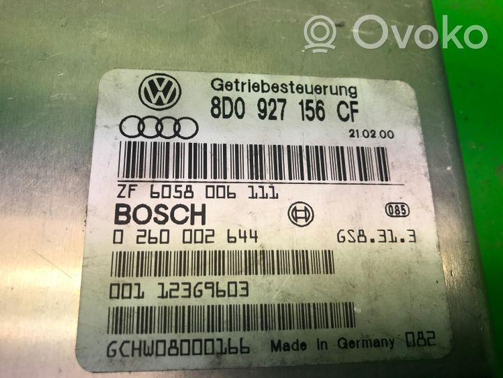 Audi A4 S4 B5 8D Galios (ECU) modulis 8D0927156CF