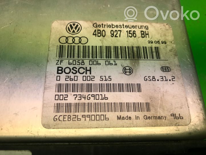 Audi A6 S6 C5 4B Corps de soupape de boîte de vitesses 4B0927156BH