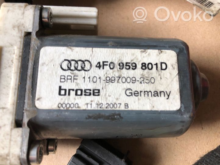 Audi A6 S6 C6 4F Galinis varikliukas langų pakėlėjo 4F0959801D