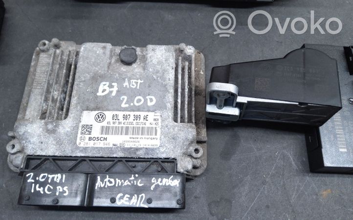 Volkswagen PASSAT B7 Engine control unit/module ECU 03L907309AE