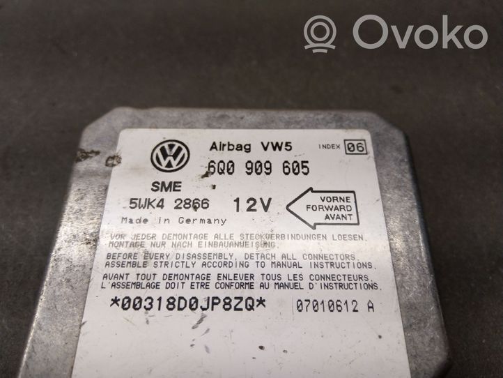 Seat Alhambra (Mk1) Airbag control unit/module 6Q0909605