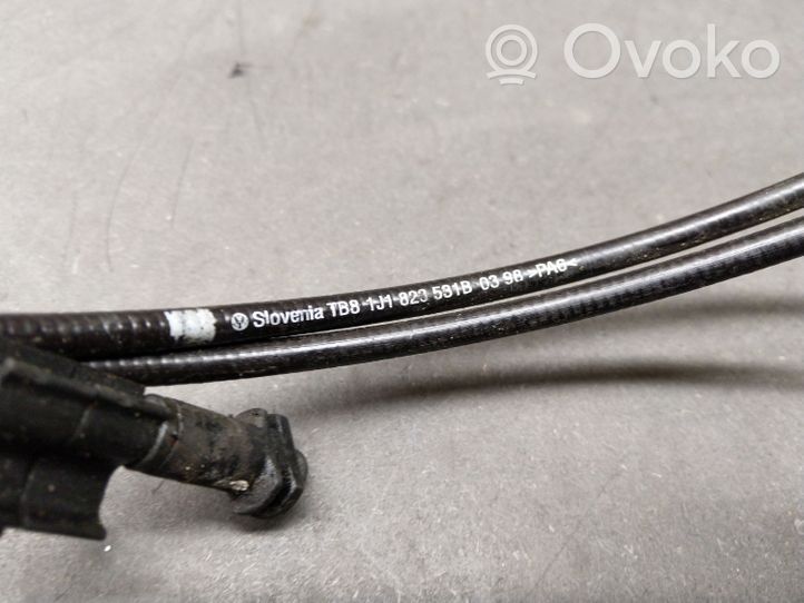 Volkswagen Bora Système poignée, câble pour serrure de capot 1J1823531B