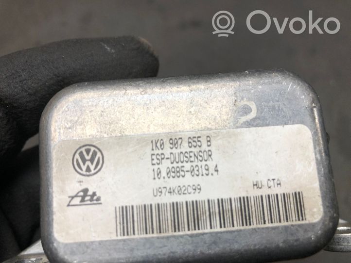 Volkswagen PASSAT CC Sensore di imbardata accelerazione ESP 1K0907655B