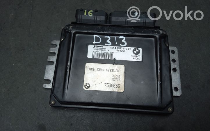 BMW 3 E46 Komputer / Sterownik ECU silnika 752761001