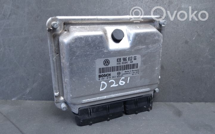 Volkswagen Bora Unité de commande, module ECU de moteur 038906012GG