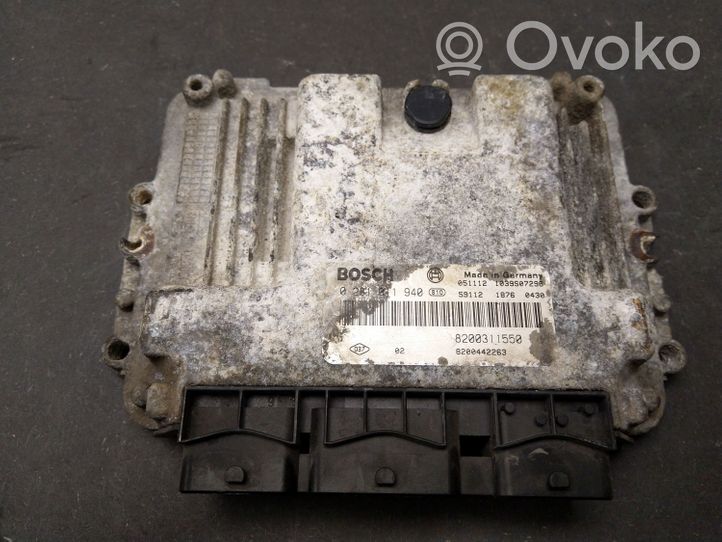 Renault Scenic II -  Grand scenic II Dzinēja vadības bloks 0281011940