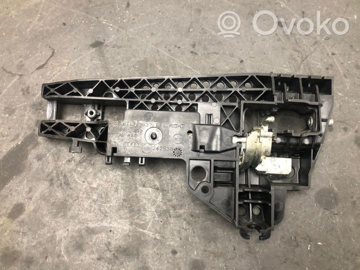 Audi A5 8T 8F Support extérieur, poignée de porte arrière 8T02837886