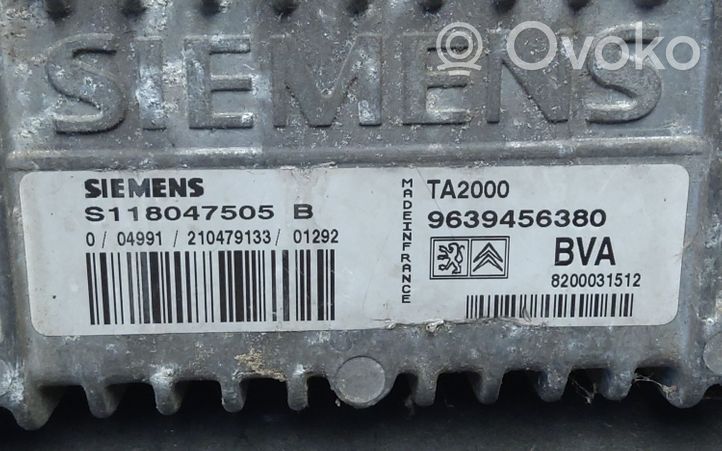 Citroen C4 I Picasso Unité de commande, module ECU de moteur 9639456380