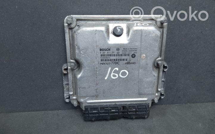 Chrysler Voyager Unité de commande, module ECU de moteur 0281011281