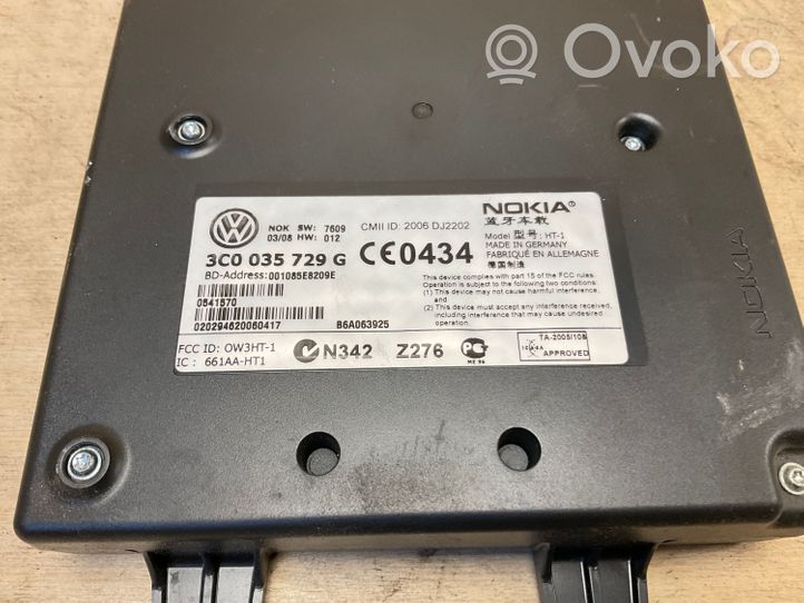 Volkswagen Golf V Bluetoothin ohjainlaite/moduuli 3C0035729G