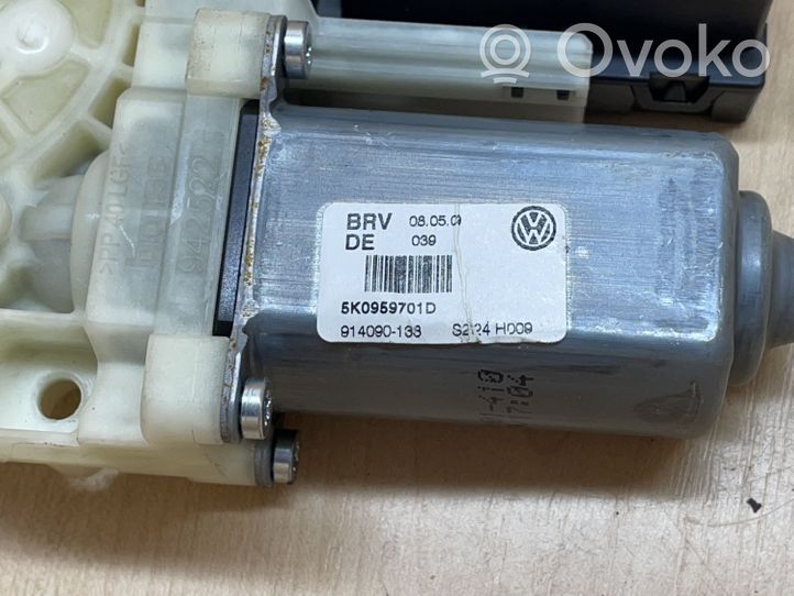 Volkswagen Golf VI Moteur de lève-vitre de porte avant 5K0959793