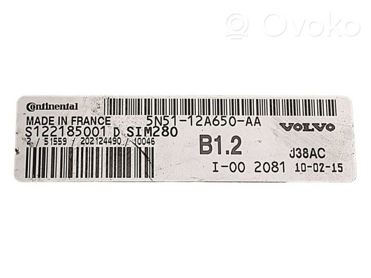 Volvo C30 Calculateur moteur ECU 5N5112A650AA