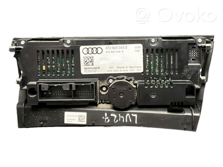 Audi A4 S4 B8 8K Блок управления кондиционера воздуха / климата/ печки (в салоне) 8T2820043S